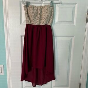 Strapless dress